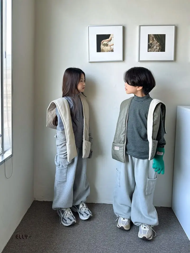 Ellymolly - Korean Children Fashion - #stylishchildhood - Din Din Half Turtleneck Tee - 3