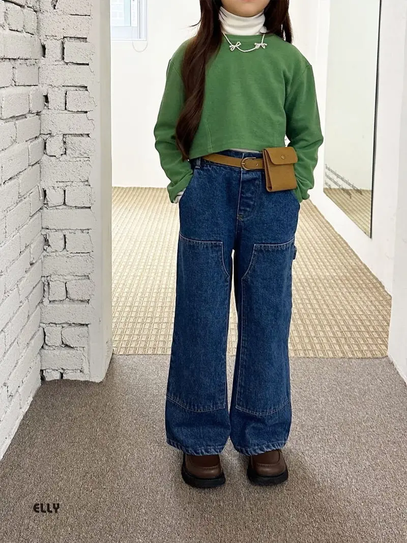Ellymolly - Korean Children Fashion - #todddlerfashion - Cow Jeans - 2
