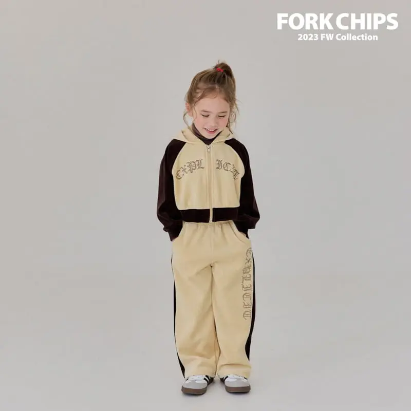Fork Chips - Korean Children Fashion - #Kfashion4kids - Stone Wide Pants - 5