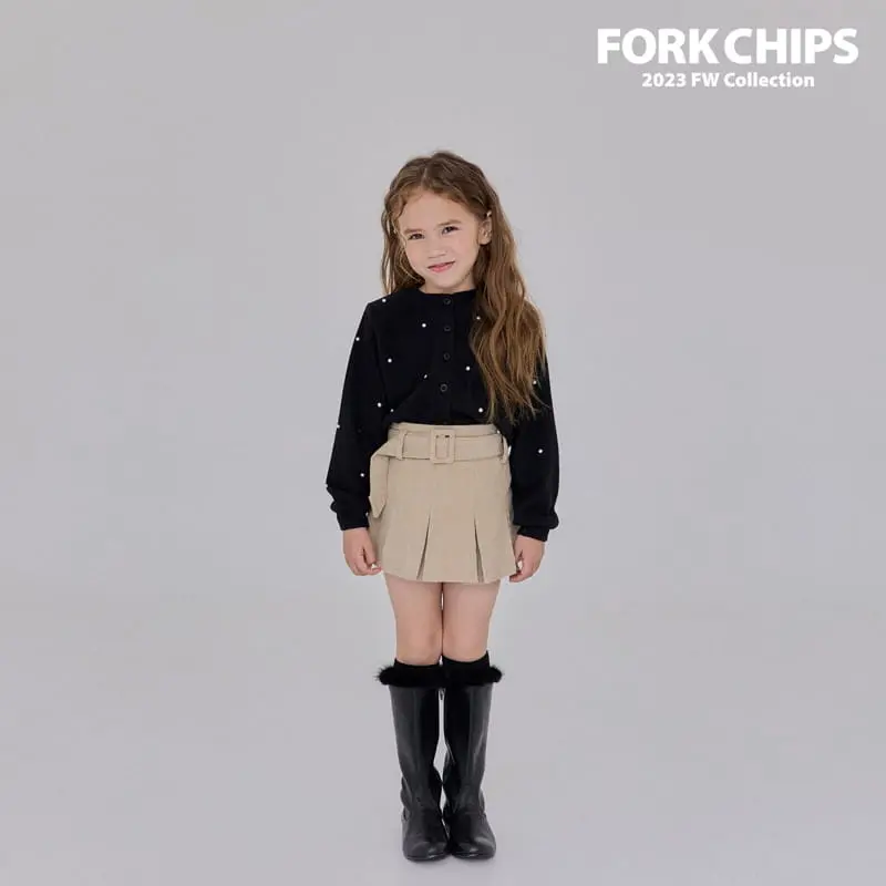 Fork Chips - Korean Children Fashion - #childrensboutique - Pearl Crop Cardigan - 12
