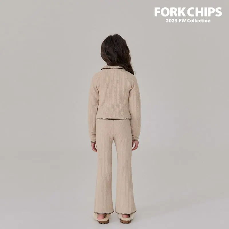 Fork Chips - Korean Children Fashion - #childrensboutique - Chain Bootscut Leggibgs - 10