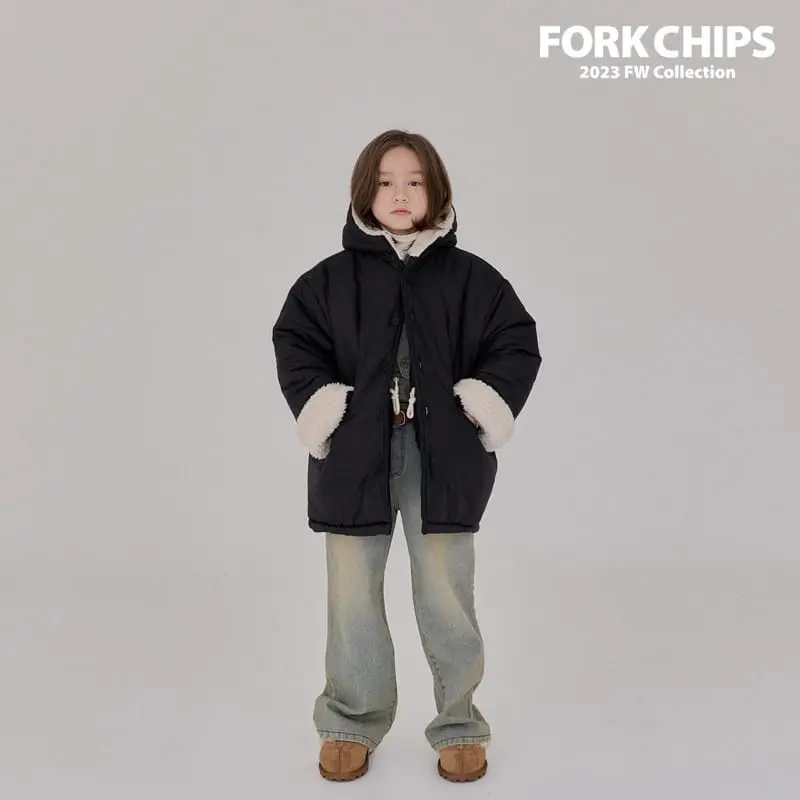 Fork Chips - Korean Children Fashion - #childrensboutique - Happy Padding Jumper
