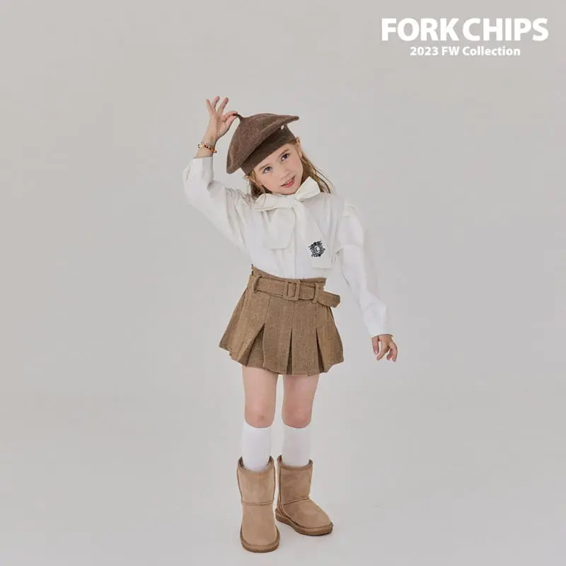Fork Chips - Korean Children Fashion - #designkidswear - Chicago Tie Blouse - 10