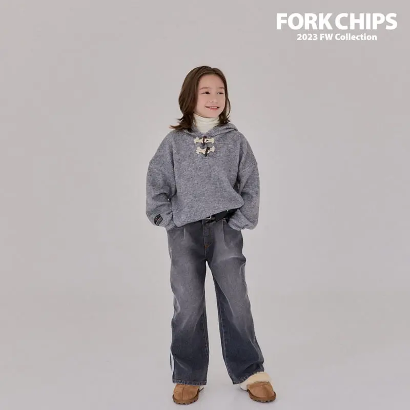 Fork Chips - Korean Children Fashion - #designkidswear - Line Jeans