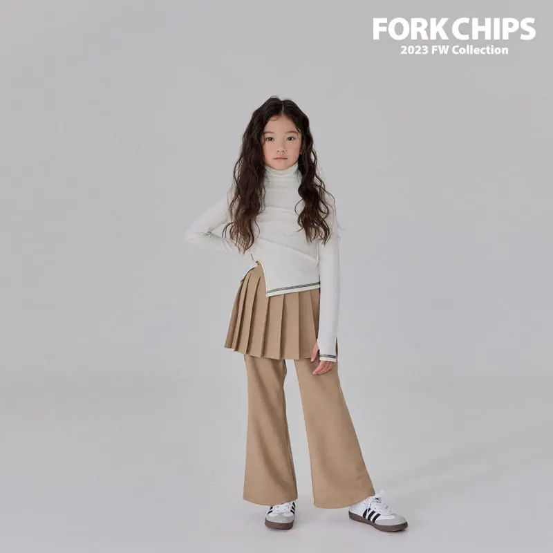 Fork Chips - Korean Children Fashion - #discoveringself - Lamp Pleats Pants
