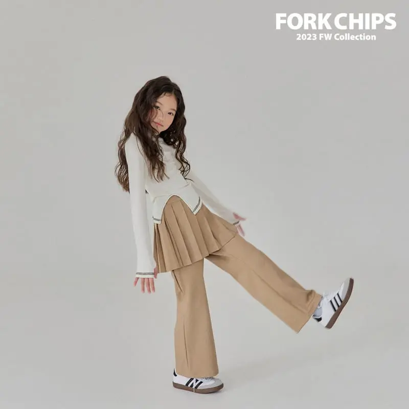 Fork Chips - Korean Children Fashion - #kidsshorts - Open Turtleneck Tee - 11