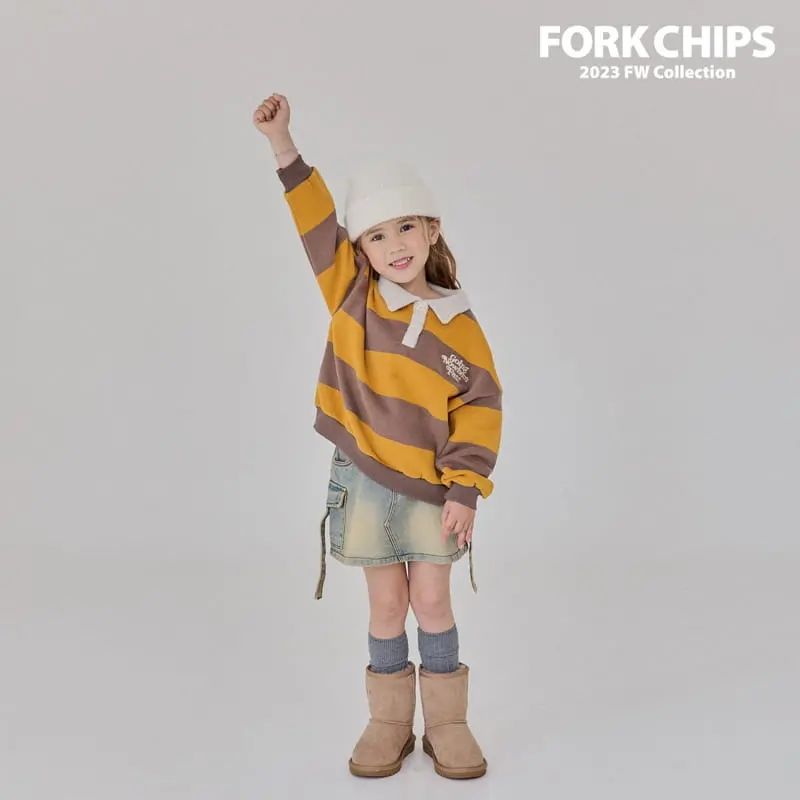Fork Chips - Korean Children Fashion - #kidsshorts - Nude St Sweatshirt - 7