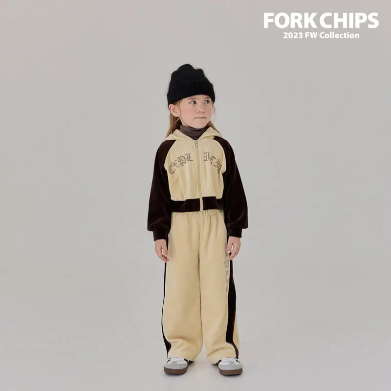 Fork Chips - Korean Children Fashion - #kidsstore - Stone Wide Pants - 3