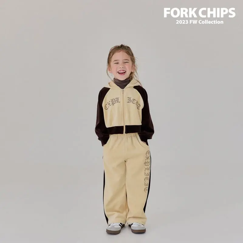 Fork Chips - Korean Children Fashion - #kidsstore - Stone Wide Pants - 4
