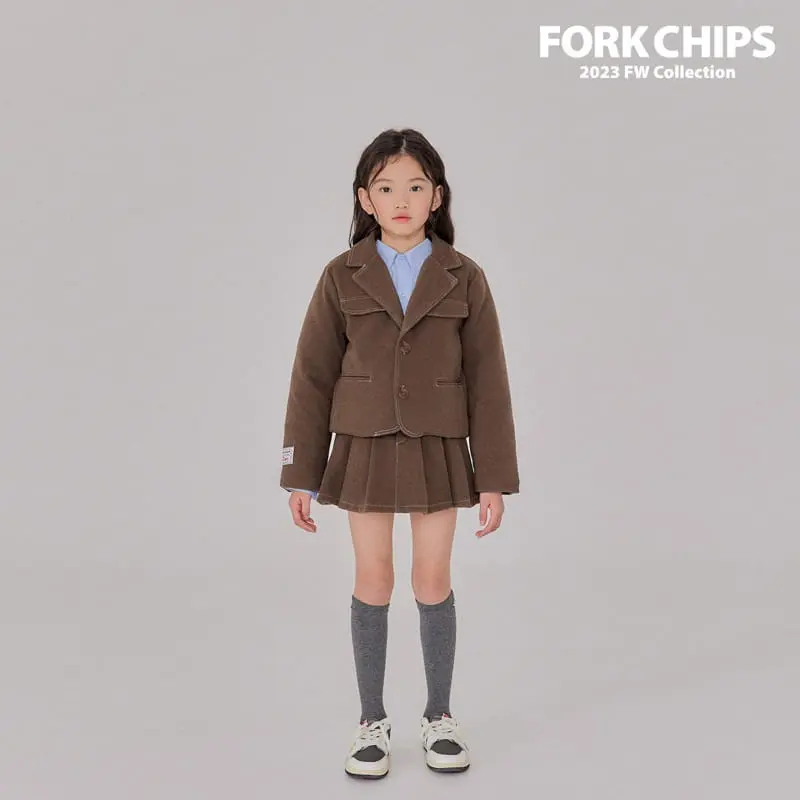 Fork Chips - Korean Children Fashion - #magicofchildhood - Nuts Stitch Jacket - 7