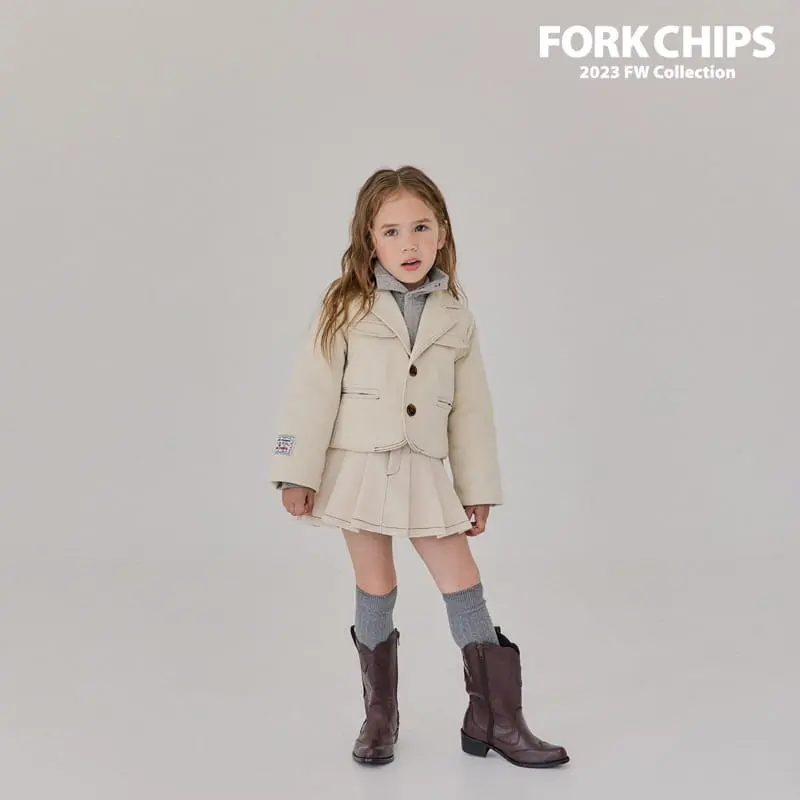 Fork Chips - Korean Children Fashion - #minifashionista - Nuts Stitch Skirt - 7