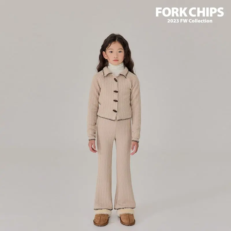 Fork Chips - Korean Children Fashion - #stylishchildhood - Chain Bootscut Leggibgs - 8