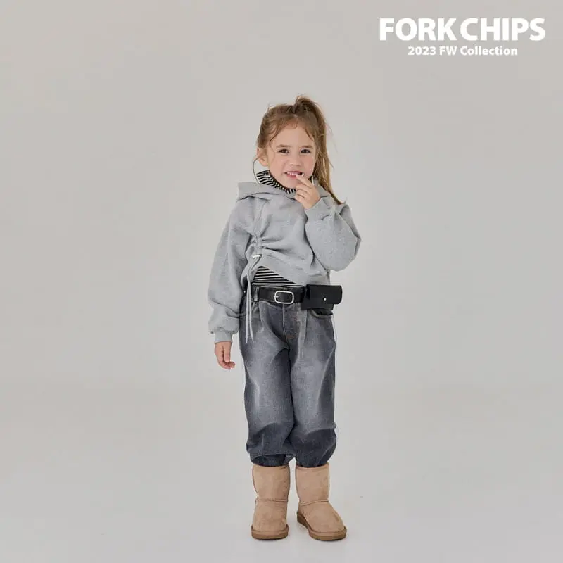Fork Chips - Korean Children Fashion - #stylishchildhood - Tunnul Hoody Tee - 6