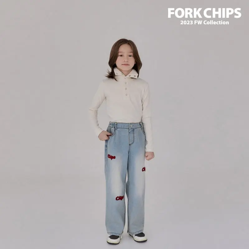 Fork Chips - Korean Children Fashion - #stylishchildhood - Tom Turtleneck Tee - 2