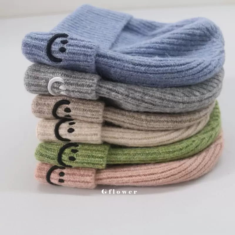 G Flower - Korean Children Fashion - #designkidswear - Pastel Smile Beanie - 4
