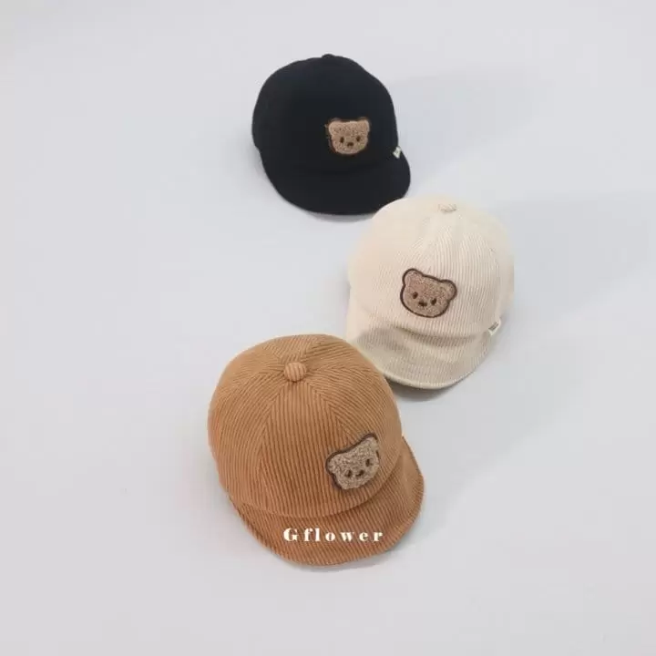 G Flower - Korean Children Fashion - #fashionkids - Aga Bear Ball Cap - 12