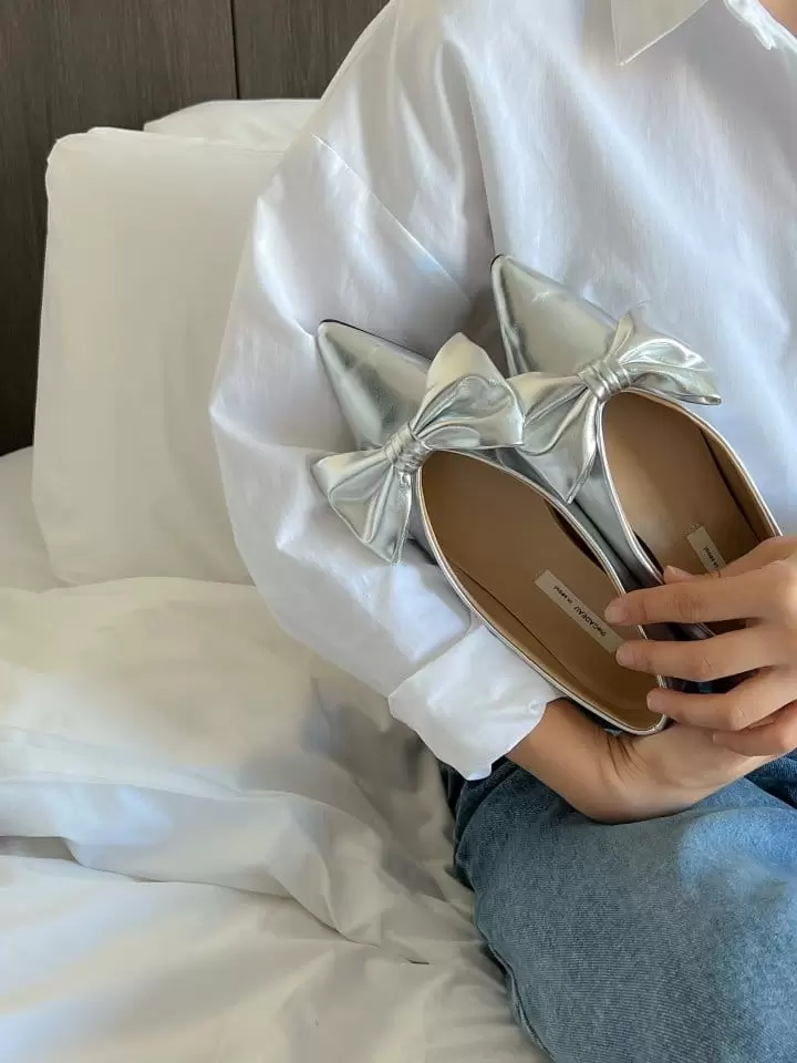 Golden Shoe - Korean Women Fashion - #momslook - c9091 Flats - 6