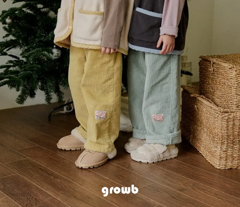 Grow B - Korean Children Fashion - #designkidswear - Gordent Pants - 5