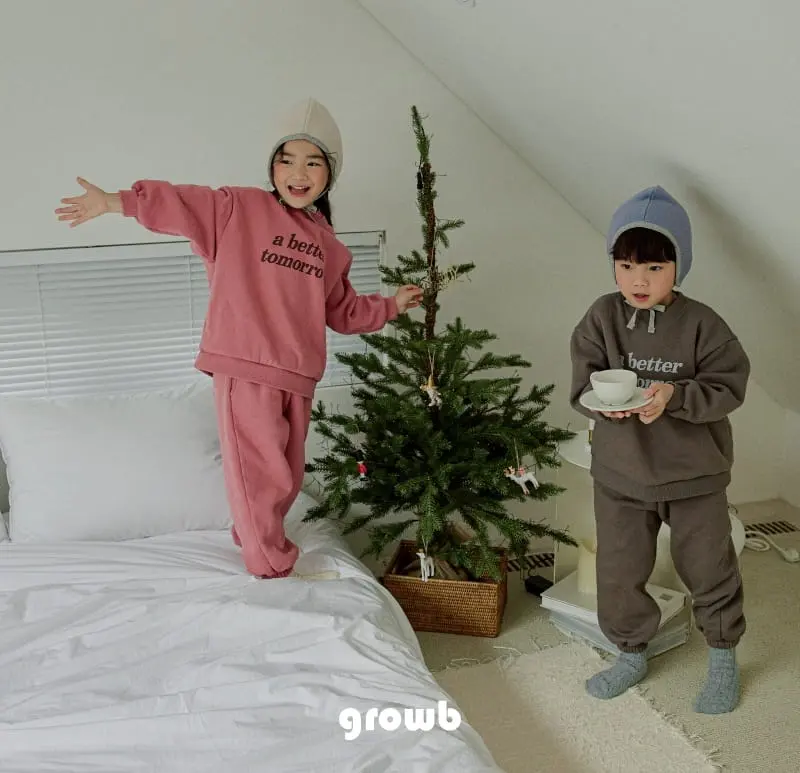 Grow B - Korean Children Fashion - #magicofchildhood - Better Top Bottom Set - 4