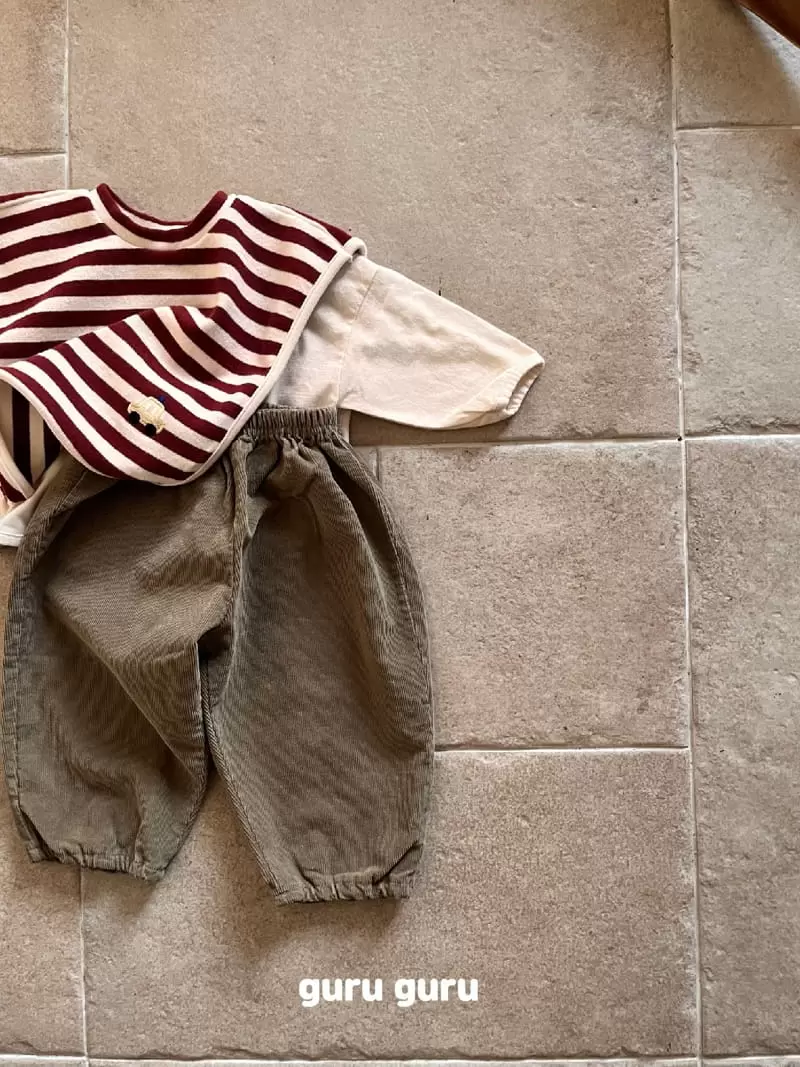 Guru Guru - Korean Baby Fashion - #babygirlfashion - Rib Pants Bebe - 7