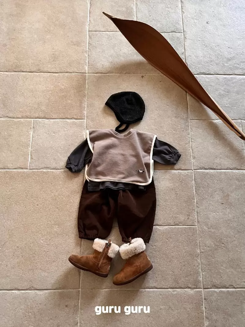 Guru Guru - Korean Baby Fashion - #babylifestyle - Rib Pants Bebe - 8