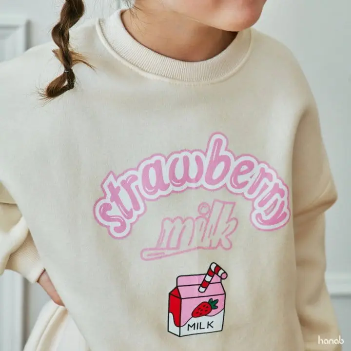 Hanab - Korean Children Fashion - #Kfashion4kids - Milk Top Bottom Set - 8