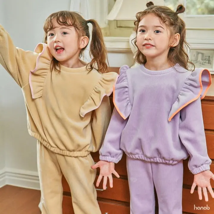 Hanab - Korean Children Fashion - #childofig - Rib Wing Top Bottom Set - 10
