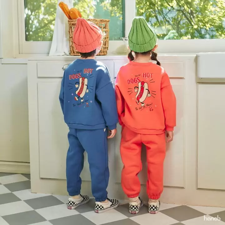 Hanab - Korean Children Fashion - #discoveringself - Hot Dog Top Bottom Set