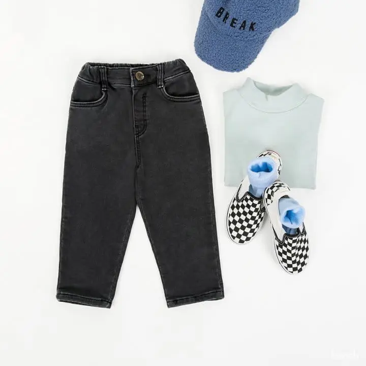 Hanab - Korean Children Fashion - #fashionkids - Striaght Fleece Jeans - 3