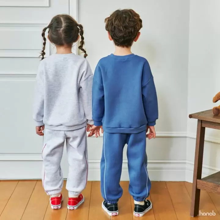 Hanab - Korean Children Fashion - #kidsshorts - Bear Patch Top Bottom Set - 3