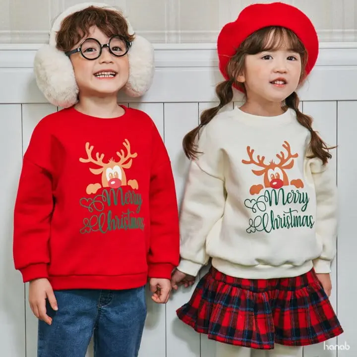 Hanab - Korean Children Fashion - #littlefashionista - Rudolf Sweatshirt - 5