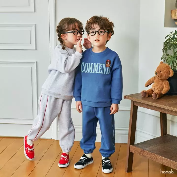 Hanab - Korean Children Fashion - #magicofchildhood - Bear Patch Top Bottom Set - 8