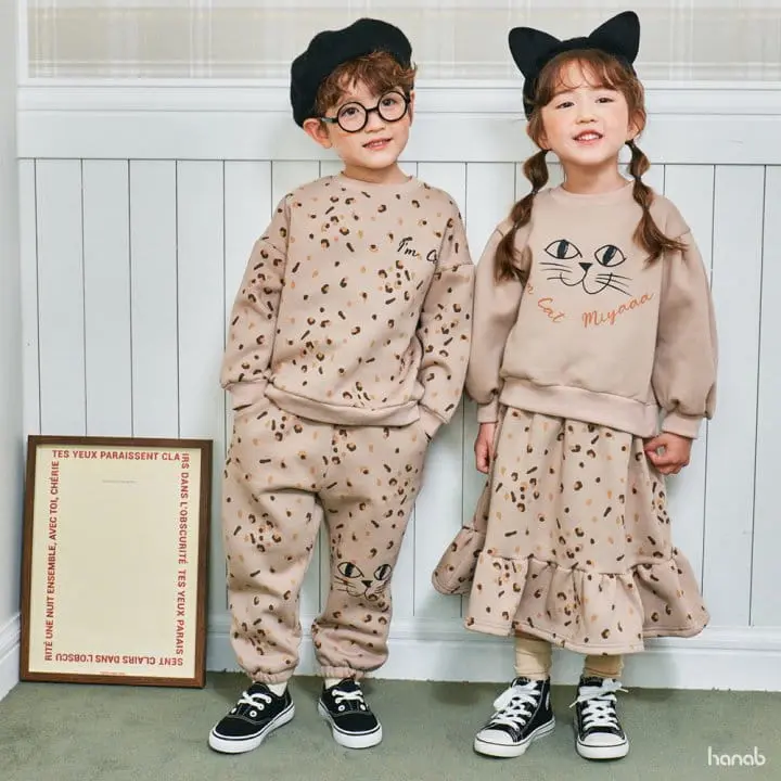 Hanab - Korean Children Fashion - #magicofchildhood - Cats Top Bottom Set - 10