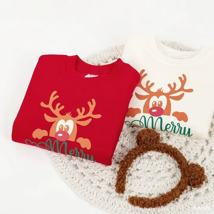 Hanab - Korean Children Fashion - #magicofchildhood - Rudolf Sweatshirt - 6