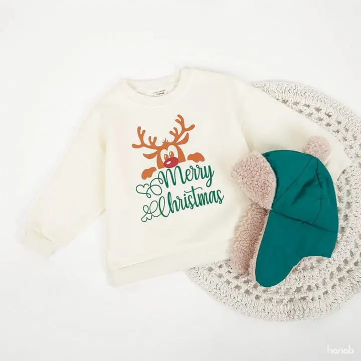 Hanab - Korean Children Fashion - #prettylittlegirls - Rudolf Sweatshirt - 8
