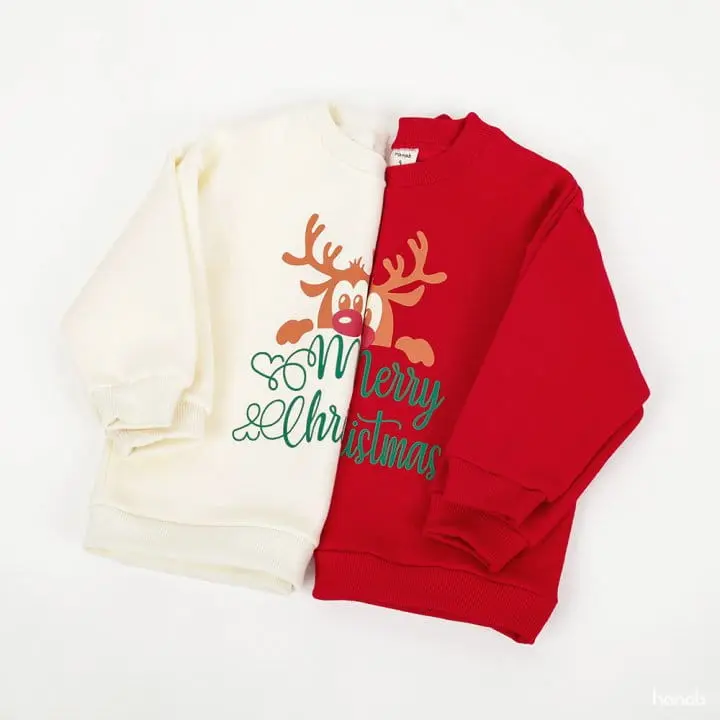 Hanab - Korean Children Fashion - #toddlerclothing - Rudolf Sweatshirt - 10