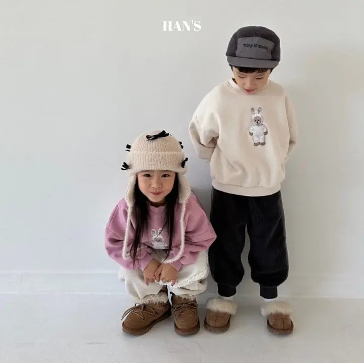 Han's - Korean Children Fashion - #kidsshorts - Rabbit Sweatshirt - 9
