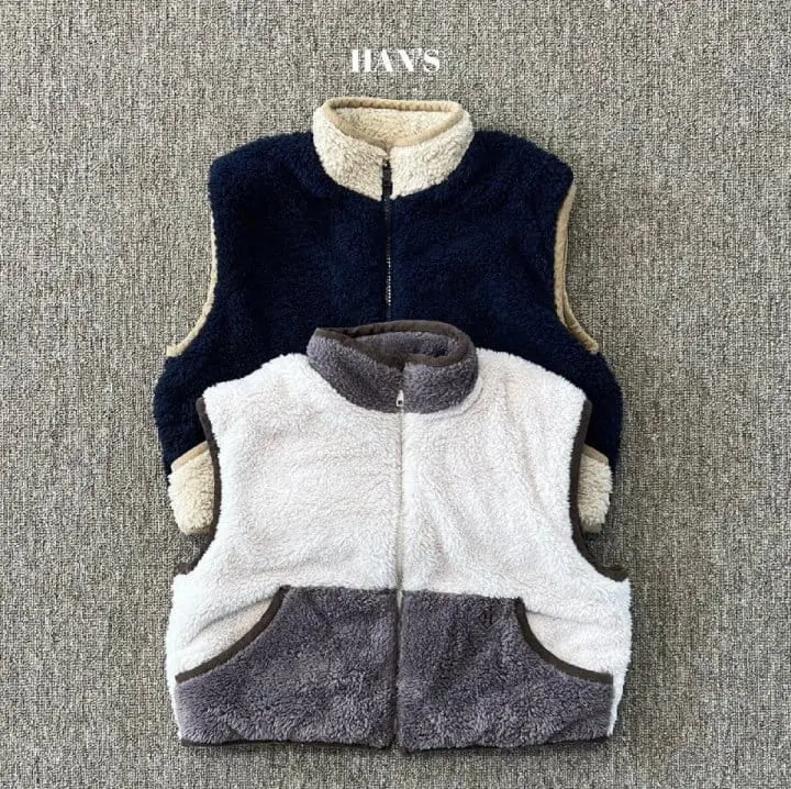 Han's - Korean Children Fashion - #kidzfashiontrend - Block Color Vest