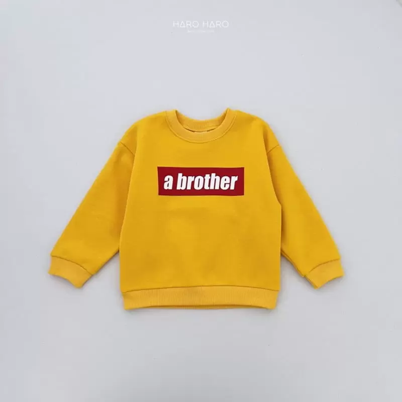 Haro Haro - Korean Children Fashion - #Kfashion4kids - Brother Sweatshirt Fleece - 5