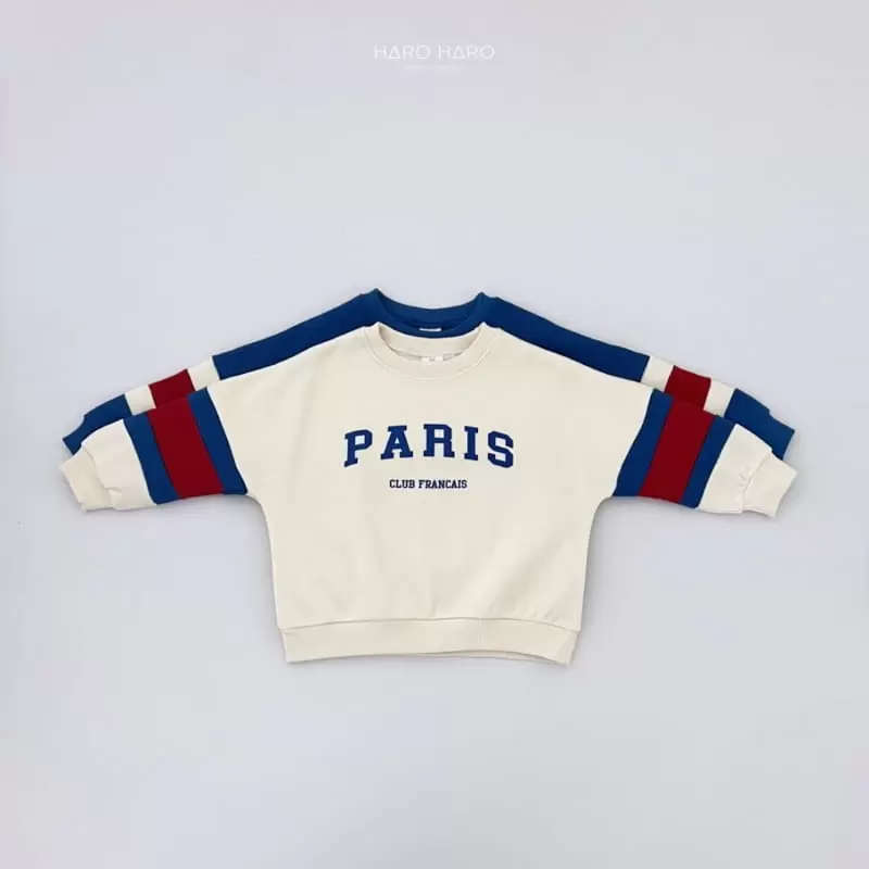 Haro Haro - Korean Children Fashion - #childofig - Paris Fleece Sweatshirt Fleece