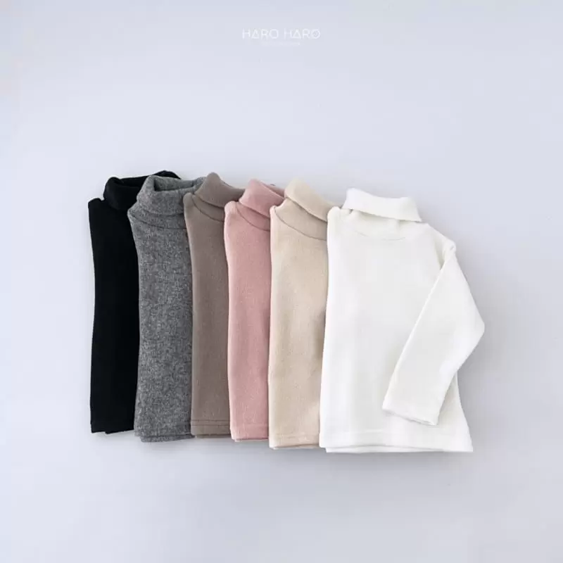 Haro Haro - Korean Children Fashion - #fashionkids - Sweet Turtleneck Tee Fleece - 3