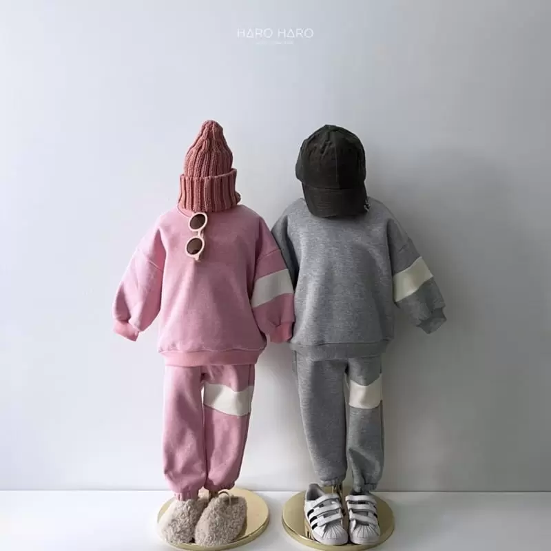 Haro Haro - Korean Children Fashion - #kidsstore - Know Brother Top Bottom Set Fleece - 11