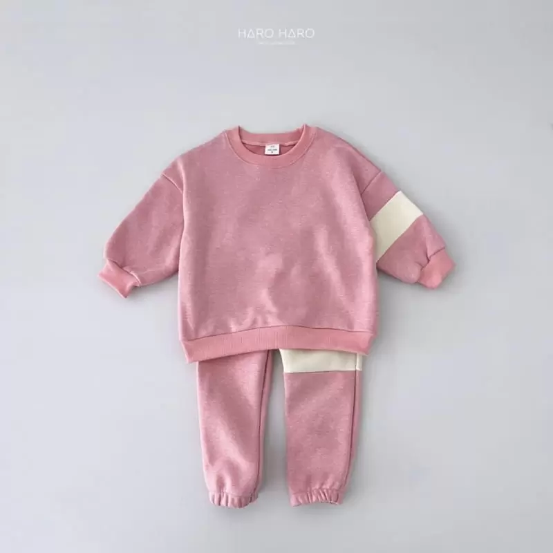 Haro Haro - Korean Children Fashion - #toddlerclothing - Know Brother Top Bottom Set Fleece - 3