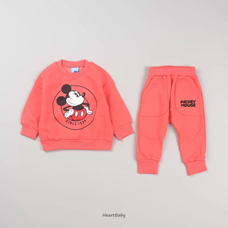 Heart Baby - Korean Children Fashion - #discoveringself - Fleece 1928 M Top Bottom Set - 5