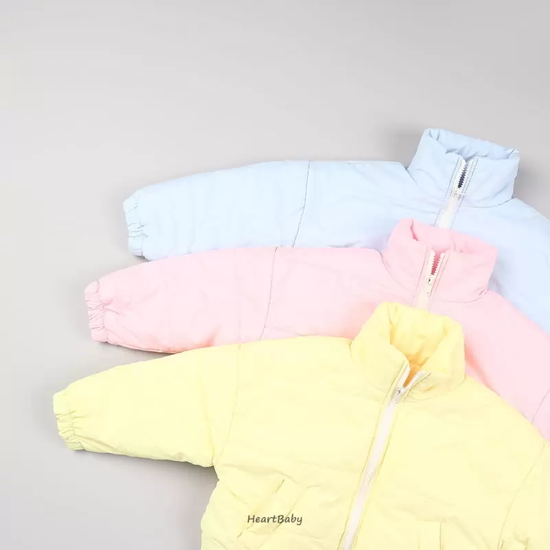 Heart Baby - Korean Children Fashion - #discoveringself - Cotton Candy Padding Jacket - 3