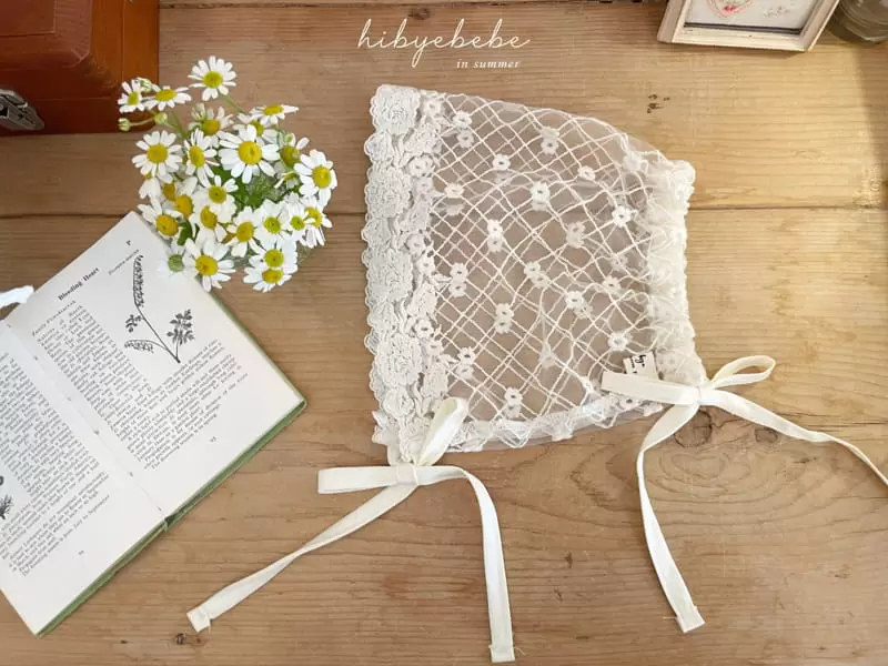 Hi Byebebe - Korean Baby Fashion - #babyboutique - Blosoom Lace Bonnet