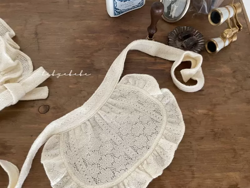 Hi Byebebe - Korean Baby Fashion - #babyboutiqueclothing - Cozy Lace Apron Bonnet Set - 3