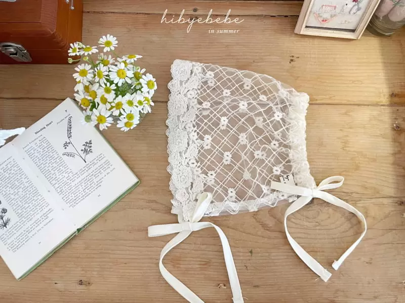 Hi Byebebe - Korean Baby Fashion - #babyboutiqueclothing - Blosoom Lace Bonnet - 2