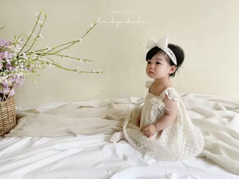 Hi Byebebe - Korean Baby Fashion - #babyclothing - Frog Flower Lace One-piece - 6