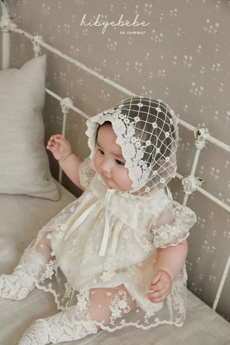 Hi Byebebe - Korean Baby Fashion - #babygirlfashion - Blosoom Lace Bonnet - 6